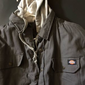 Dickies grey jacket w/ hood